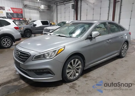 2016 Hyundai Sonata Sport из США, поврежденный, VIN 5NPE34AFXGH320463